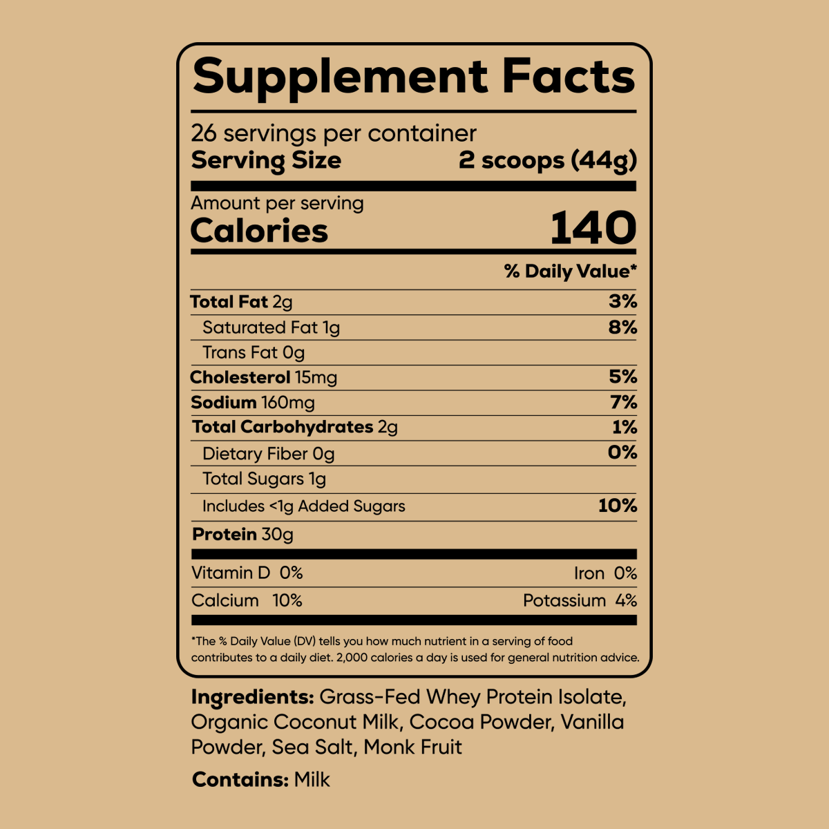 Kazast® Whey Protein Isolate Powder - Cookies and Cream